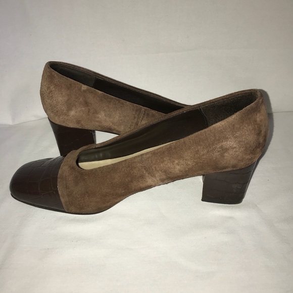 Bigou brown two tone patent loafers #T2 - Picture 2 of 6